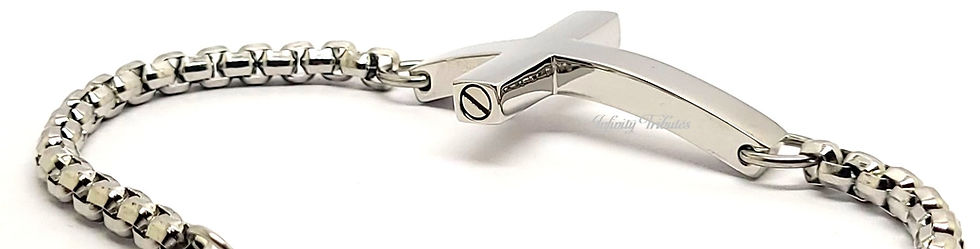Thumbnail: Cross Cremation Urn Ashes Bracelet
