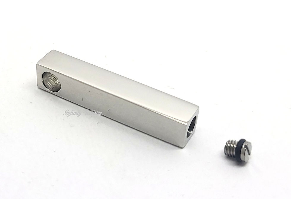 Thumbnail: Cube Bar Cremation Urn Keepsake Pendant Neck