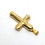 Thumbnail: 24k Gold Plated Cross Cremation Urn Necklace