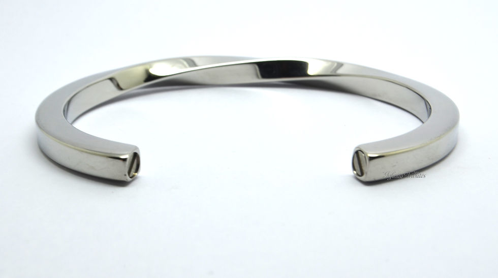 Thumbnail: Twisted Twin Cuff Cremation Urn Bracelet