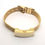 Thumbnail: 24k Gold Plated Mesh ID Bangle Cremation Urn Bracelet