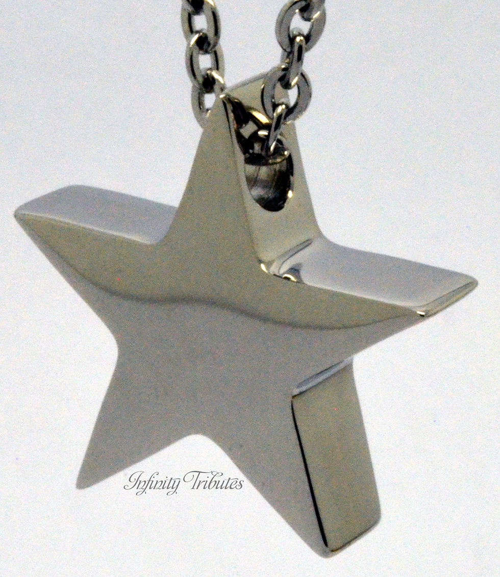 Thumbnail: Star Cremation Urn Keepsake Necklace