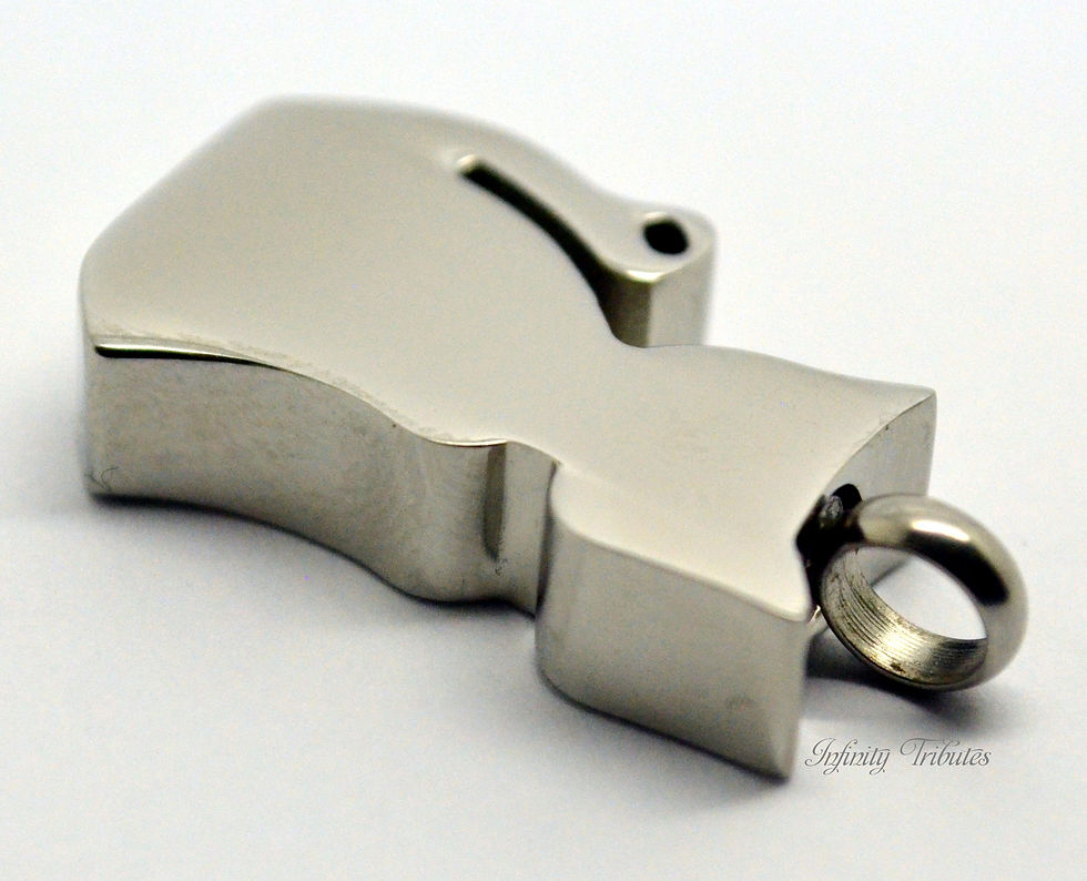 Thumbnail: Cat Cremation Urn Keepsake Pendant Necklace
