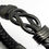 Thumbnail: Infinity Braided Black Leather Cremation Urn Ashes Bracelet