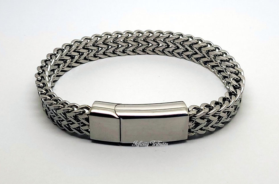 Thumbnail: Woven Cremation Urn Ashes Bracelet