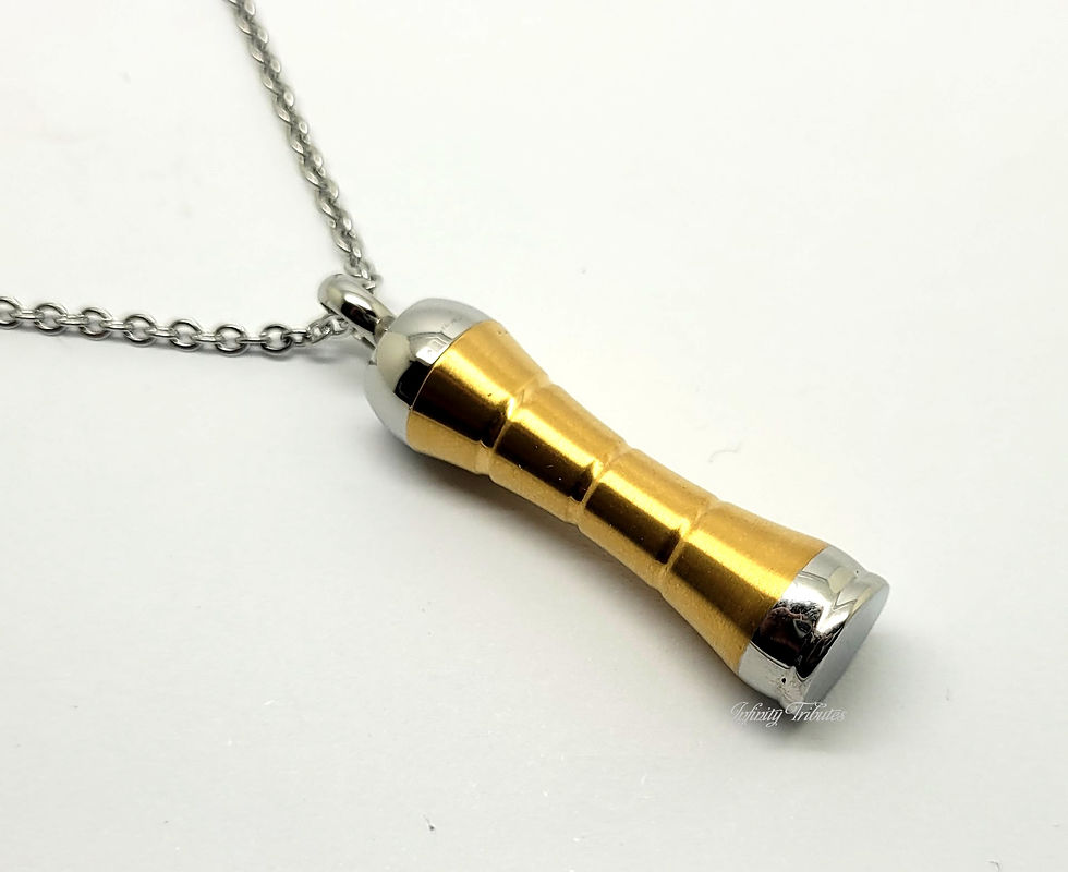 Thumbnail: Cylinder Cremation Urn Keepsake Necklace