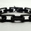 Thumbnail: Gloss Black Squared Link Cremation Urn Bracelet