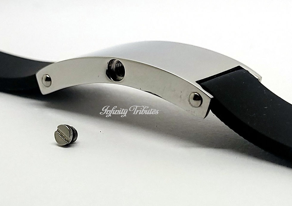 Thumbnail: Silicone ID Bangle Cremation Urn Bracelet