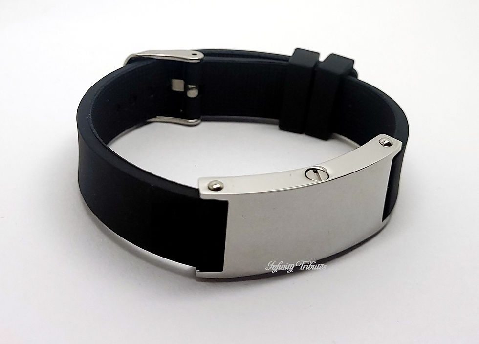 Thumbnail: Silicone ID Bangle Cremation Urn Bracelet