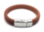 Thumbnail: Braided Tan Leather Cremation Urn Ashes Bracelet