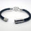 Thumbnail: Infinity Heart Braided Black Leather Cremation Urn Ashes Bracelet Rounded