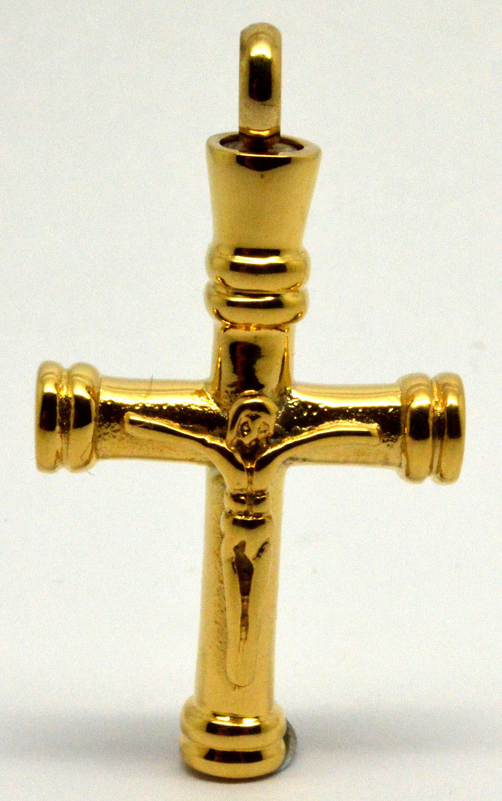 Thumbnail: 24k Gold Plated Jesus Cross/Crucifix Cremation Urn Necklace