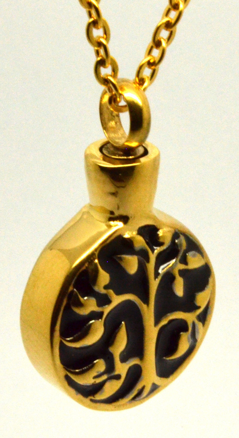Thumbnail: 24k Gold Plated Family Tree of Life Cremation Urn Necklace