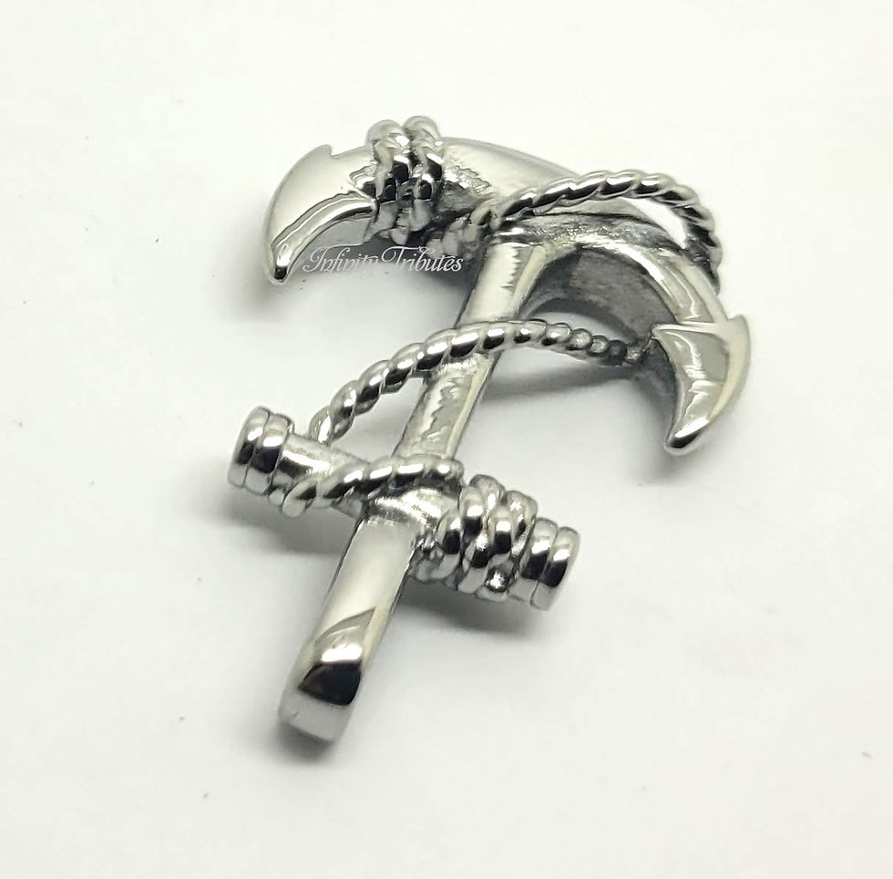 Thumbnail: Anchor Cremation Urn Keepsake Necklace