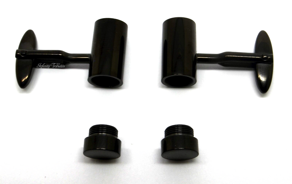 Thumbnail: Cremation Urn Cufflinks - Black