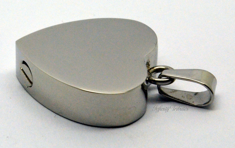 Thumbnail: Chunky Heart Cremation Urn Necklace