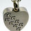 Thumbnail: Pawprint Heart Cremation Urn Keepsake Necklace