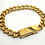 Thumbnail: 24k Gold Plated Curb Cremation Urn Bracelet