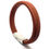 Thumbnail: Braided Tan Leather Cremation Urn Ashes Bracelet