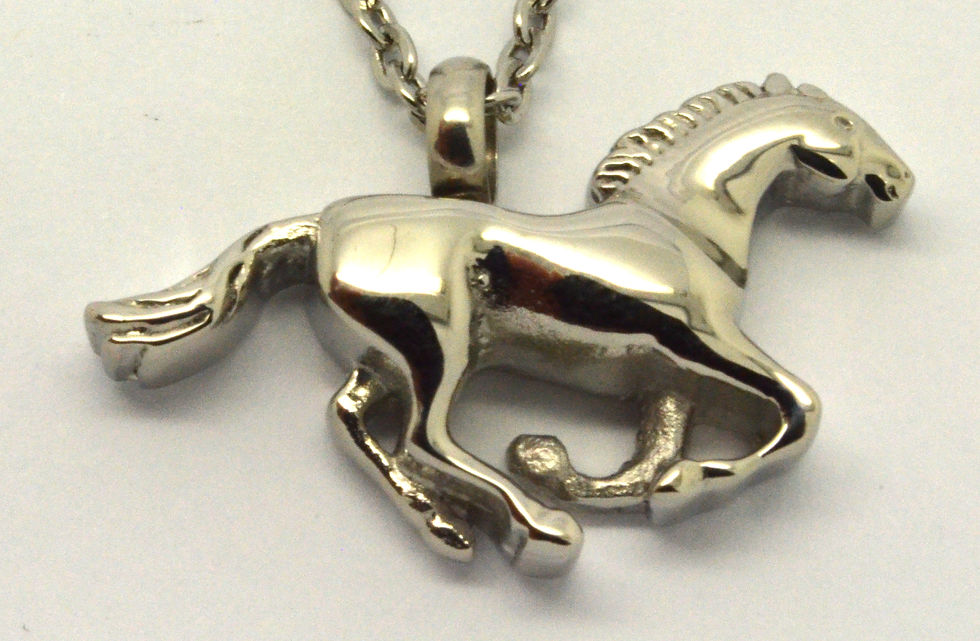 Thumbnail: Horse Cremation Urn Keepsake Pendant Necklace