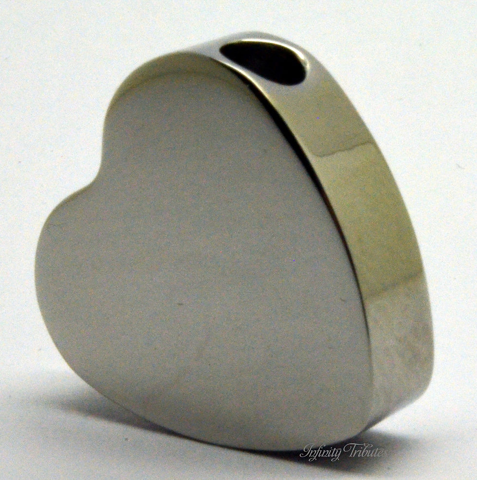 Thumbnail: Chunky Heart Cremation Urn Keepsake Necklace