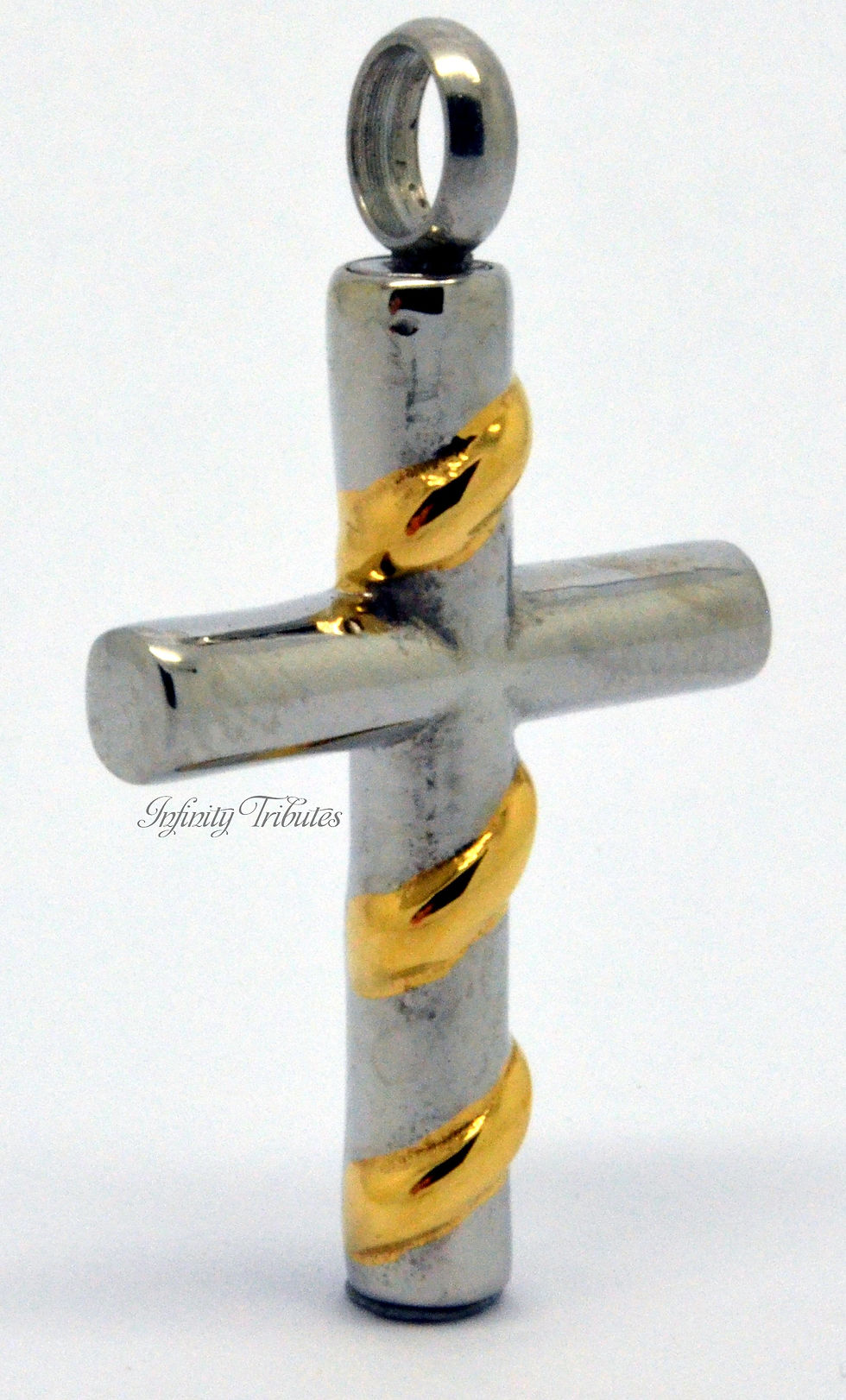 Thumbnail: Wrapped Cross Cremation Urn Necklace