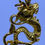 Thumbnail: 24k Gold Plated Dragon Cremation Urn Keepsake Pendant Necklace