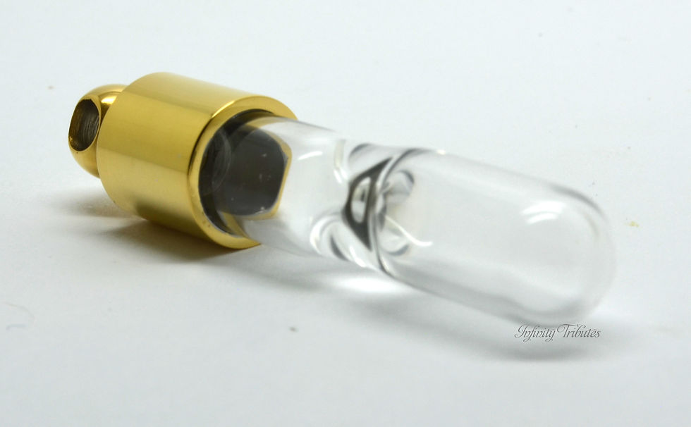 Thumbnail: 24k Gold Plated Sands of Time Cremation Urn Necklace