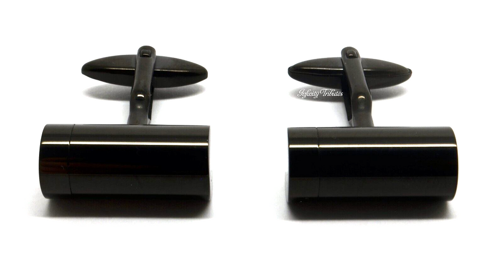 Thumbnail: Cremation Urn Cufflinks - Black
