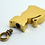 Thumbnail: 24k Gold Plated Cat Cremation Urn Keepsake Pendant Neck