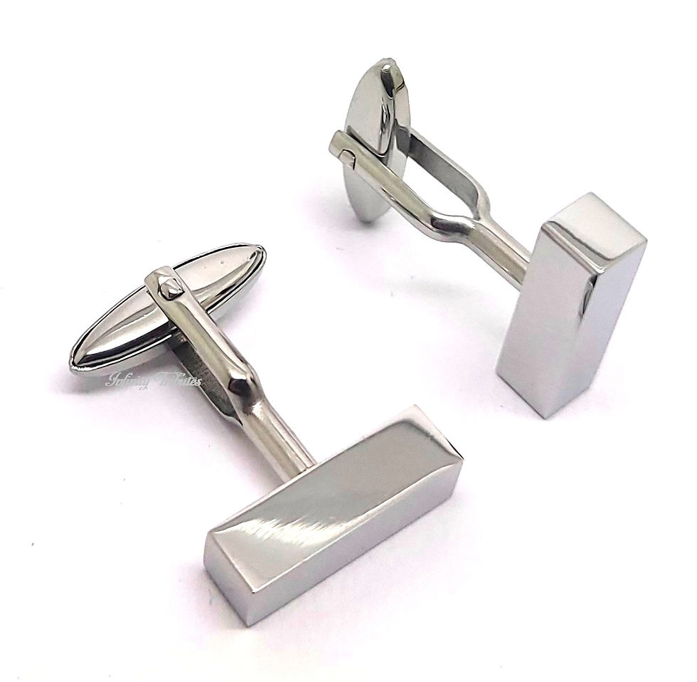 Thumbnail: Squared Cremation Urn Cufflinks - Black