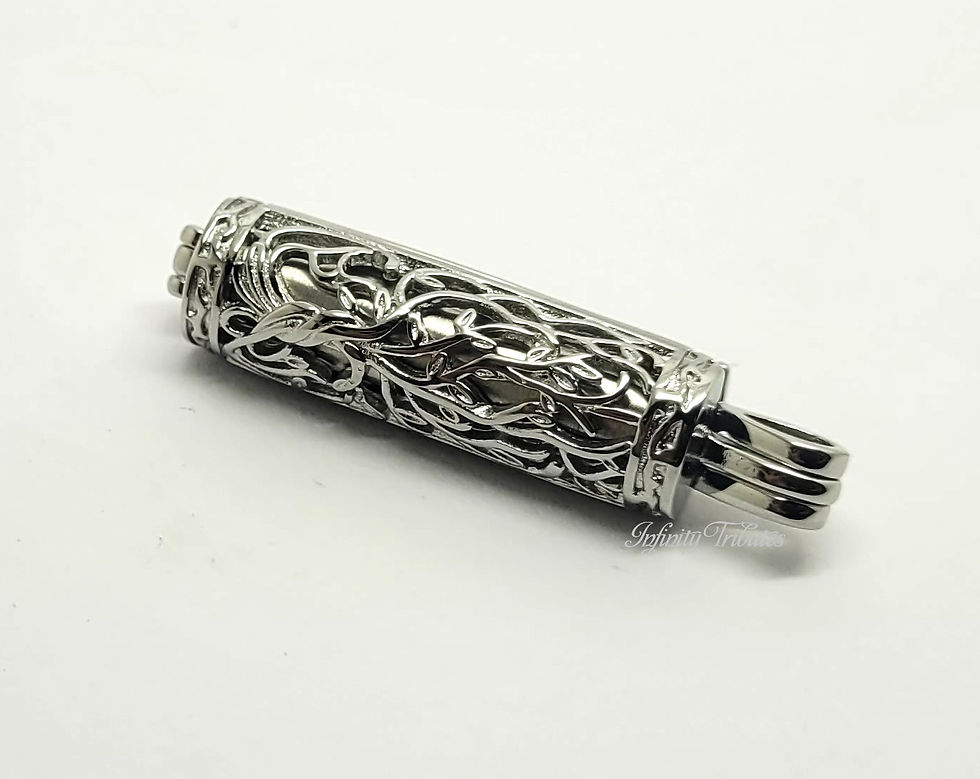 Thumbnail: Cylinder Cremation Urn Keepsake Necklace
