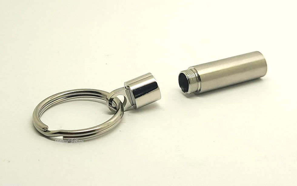 Thumbnail: Cylinder Keyring Cremation Urn