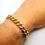 Thumbnail: 24k Gold Plated Curb Cremation Urn Bracelet