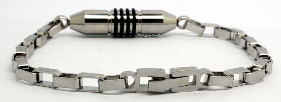 Thumbnail: Hooped Capsule Cremation Urn Bracelet