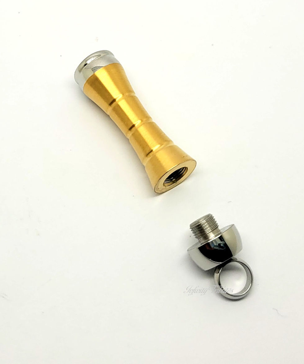 Thumbnail: Cylinder Cremation Urn Keepsake Necklace