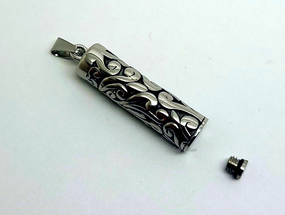 Thumbnail: Cylinder Cremation Urn Keepsake Necklace