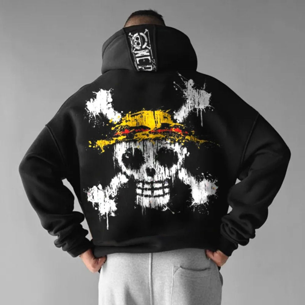 ONE PIECE Men's Hoodie Sweater Jolly Roger Anime Spring and Autumn Boys Children