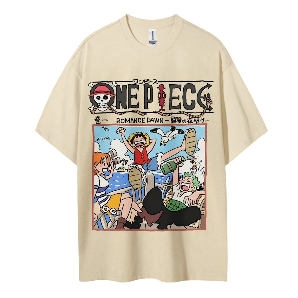 ONE PIECE Peripheral Products Men's 2025 Summer Casual Oversized Tee Breathable