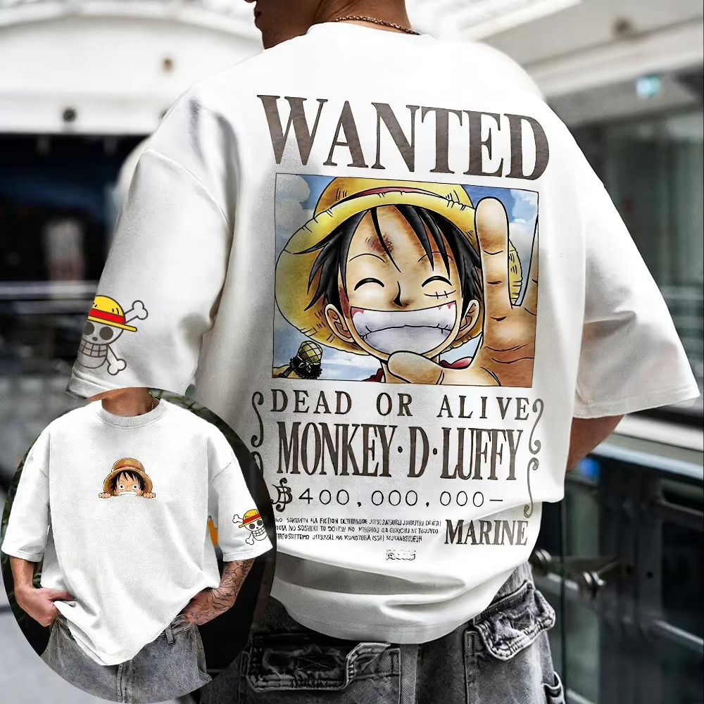 2026 Unisex Cotton T-shirt ONE PIECE Monkey D. Luffy Summer New Product Anime Pr
