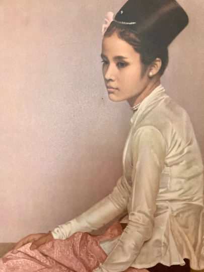 Thumbnail: Vintage 1960 Genuine Sir Gerald Kelly Saw Ohn Nyun print. Good condition