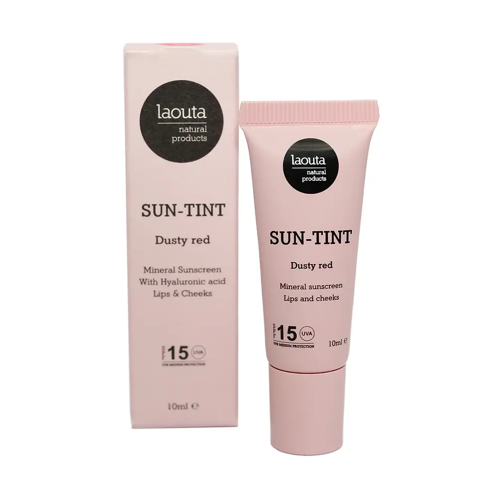 Thumbnail: SUN-TINT Dusty Red | Natuurlijke SPF 15 voor lippen en wangen
