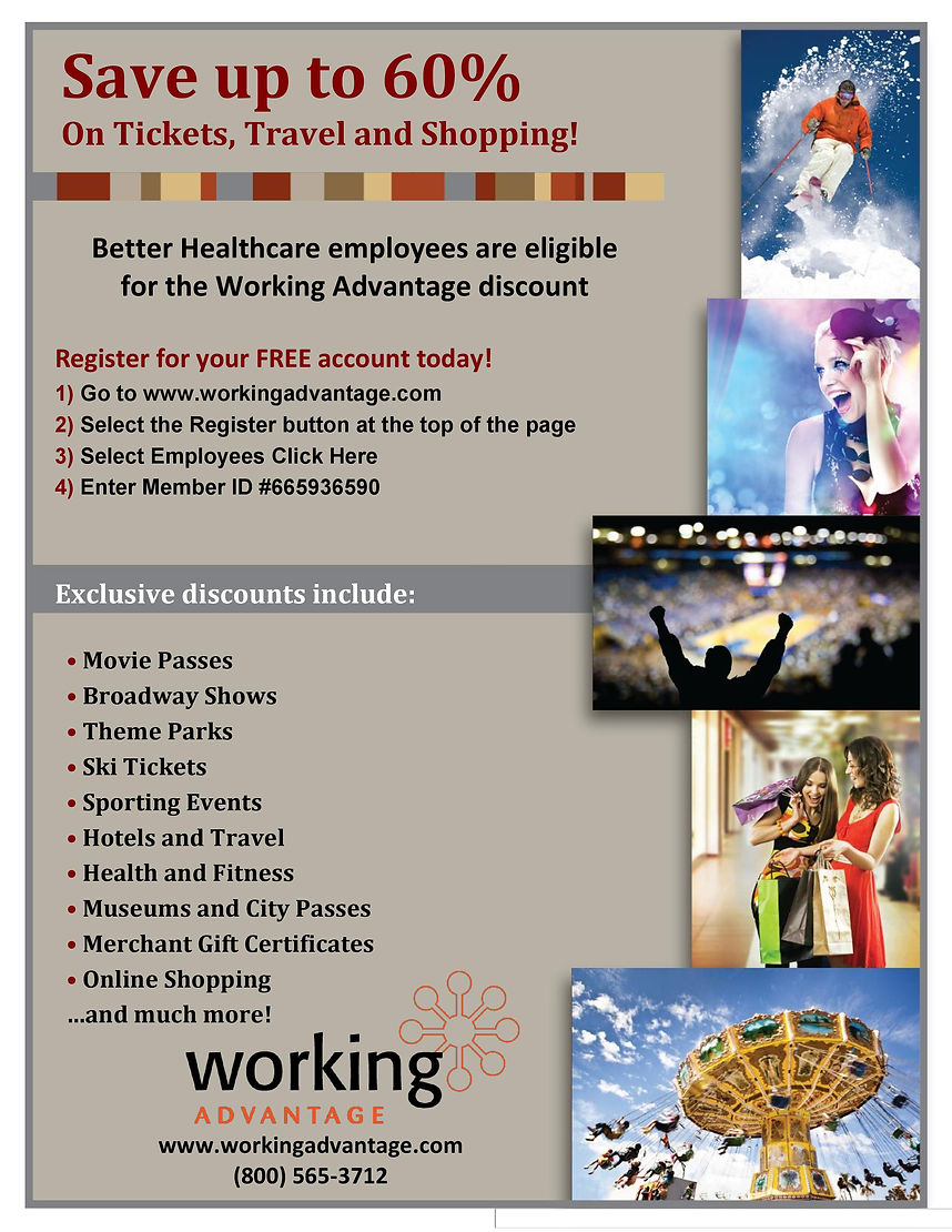 Working Advantage Summary Better Healthcare