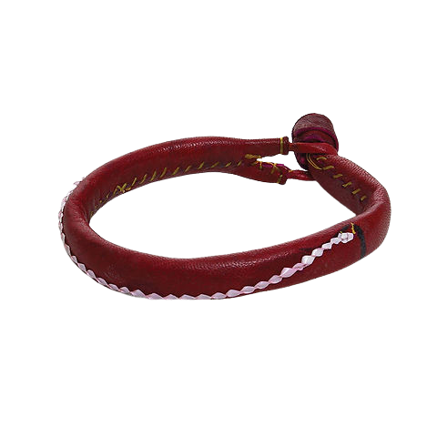 Red Nigerian Leather Bracelet