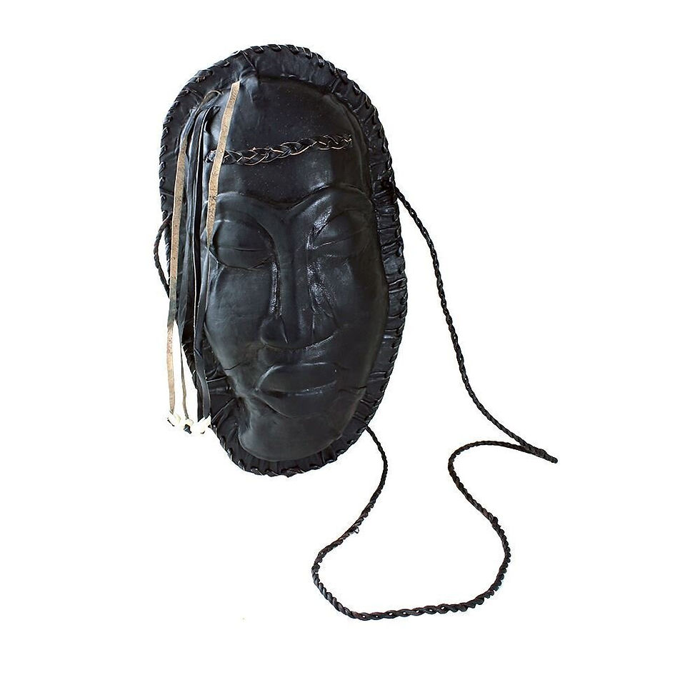 Gambian Leather Mask Bag (Purse/Crossbody)