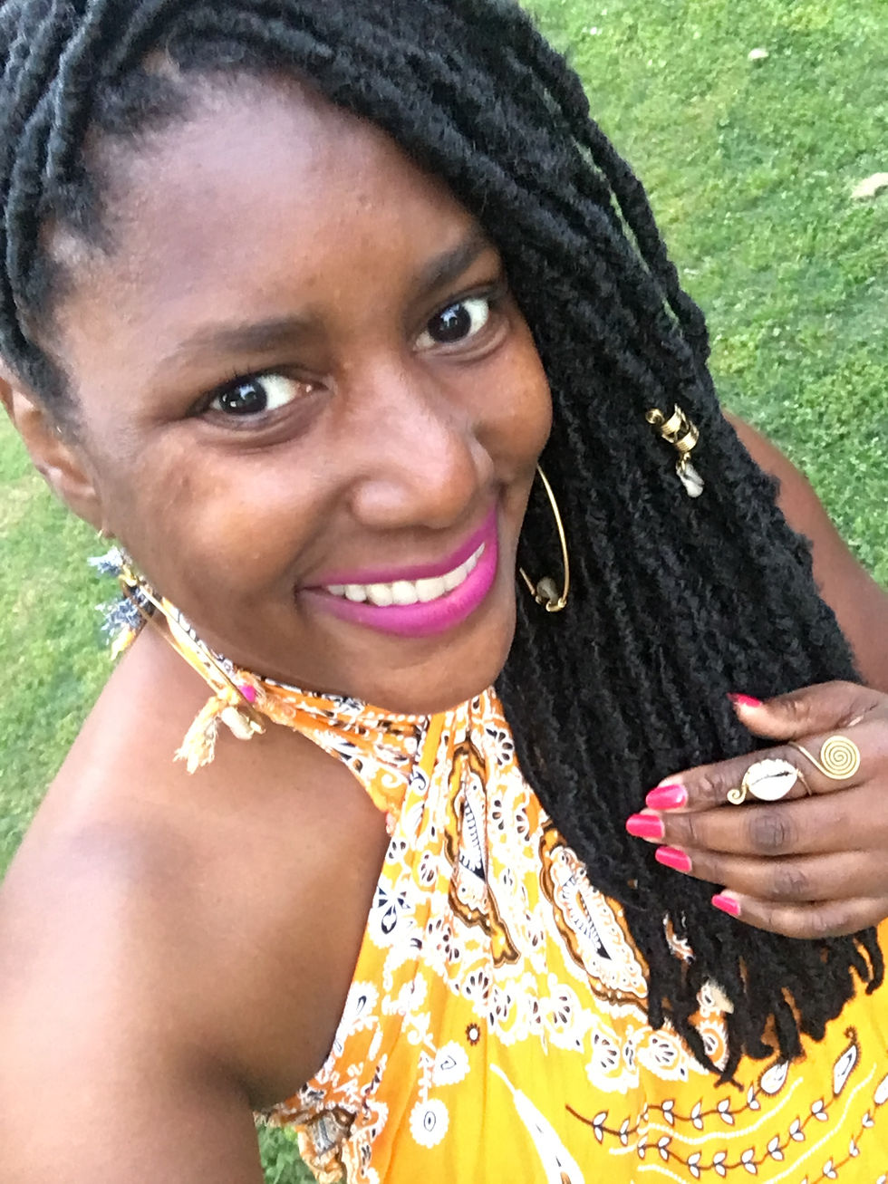 Thumbnail: Traditional African Print Sarong/Scarf/Dress w/Cultural Beaded Fringes