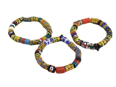 Thumbnail: Ghana Trade Bead Bracelet