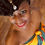 Thumbnail: Traditional African Print Sarong/Scarf/Dress w/Cultural Beaded Fringes