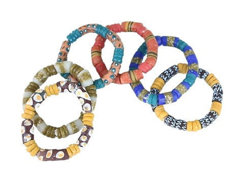 Thumbnail: Ghana Trade Bead Bracelet
