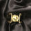 Miniature : Solid African Brass and Horn Cuff Bracelet